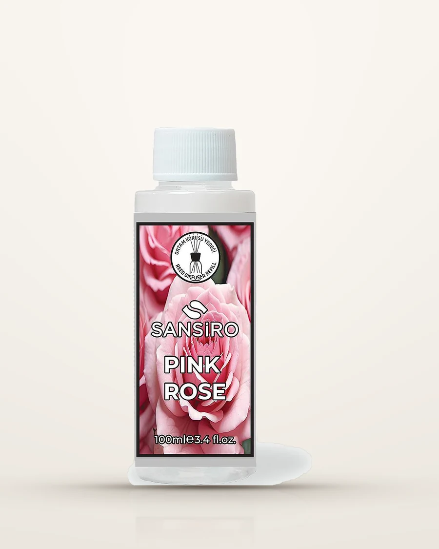 Pink Rose Reed Diffuser Yedek Ürün 100 ml — Sansiro ürün görseli